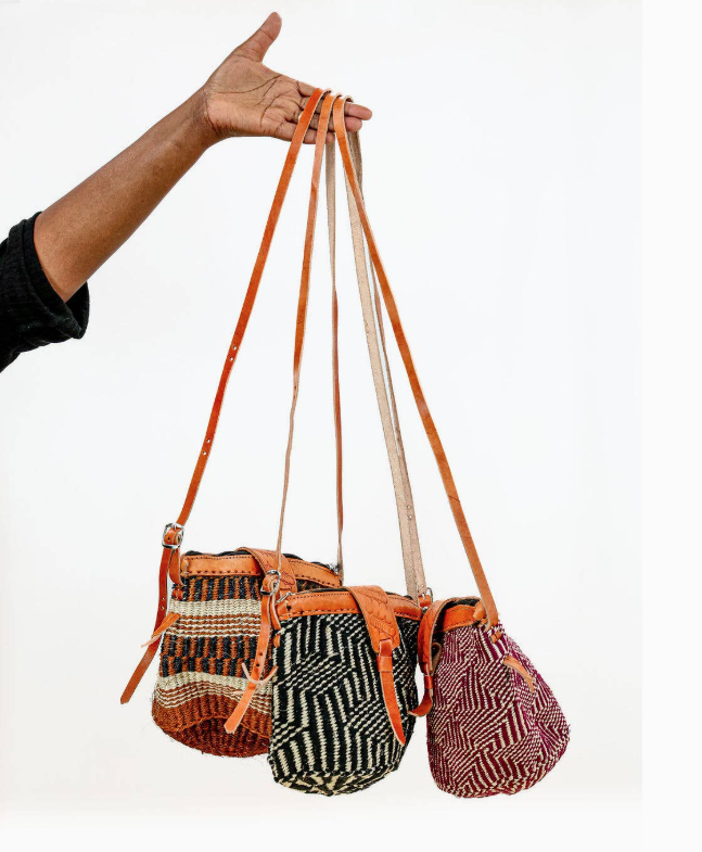 Long Strap Sisal Purse Assorted