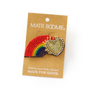 Switch Bala Mani Beaded Rainbow Brooch Pin 3 image